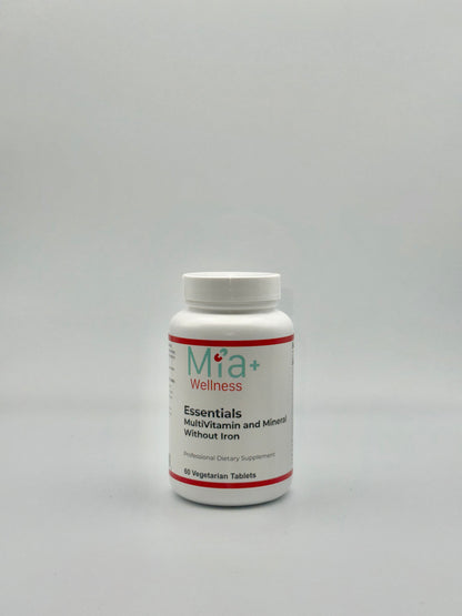 ESSENTIALS Multivitamin and Mineral Without Iron - Mia+Wellness (60 Vegetarian Tablets)