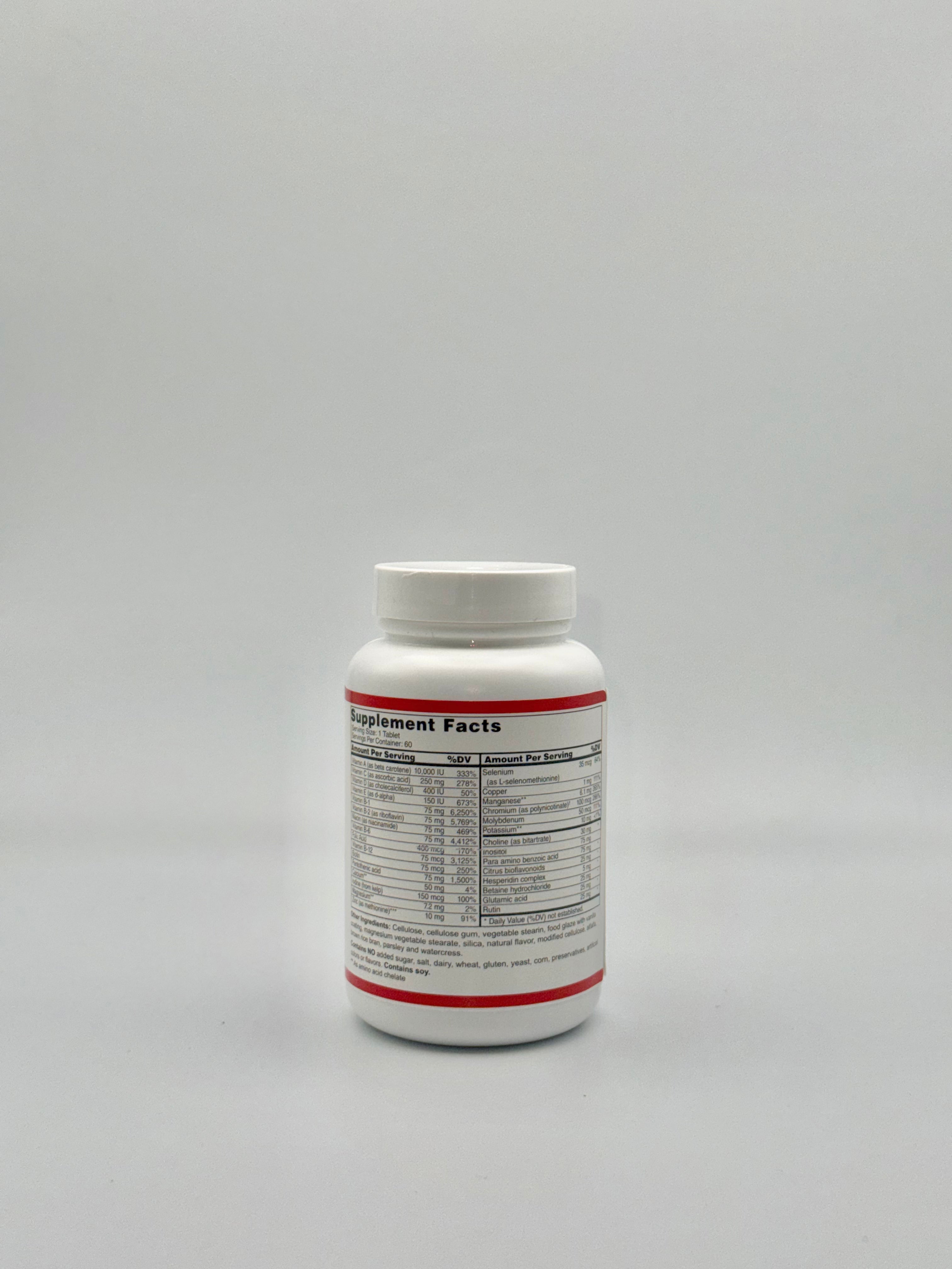 ESSENTIALS Multivitamin and Mineral Without Iron - Mia+Wellness (60 Vegetarian Tablets)