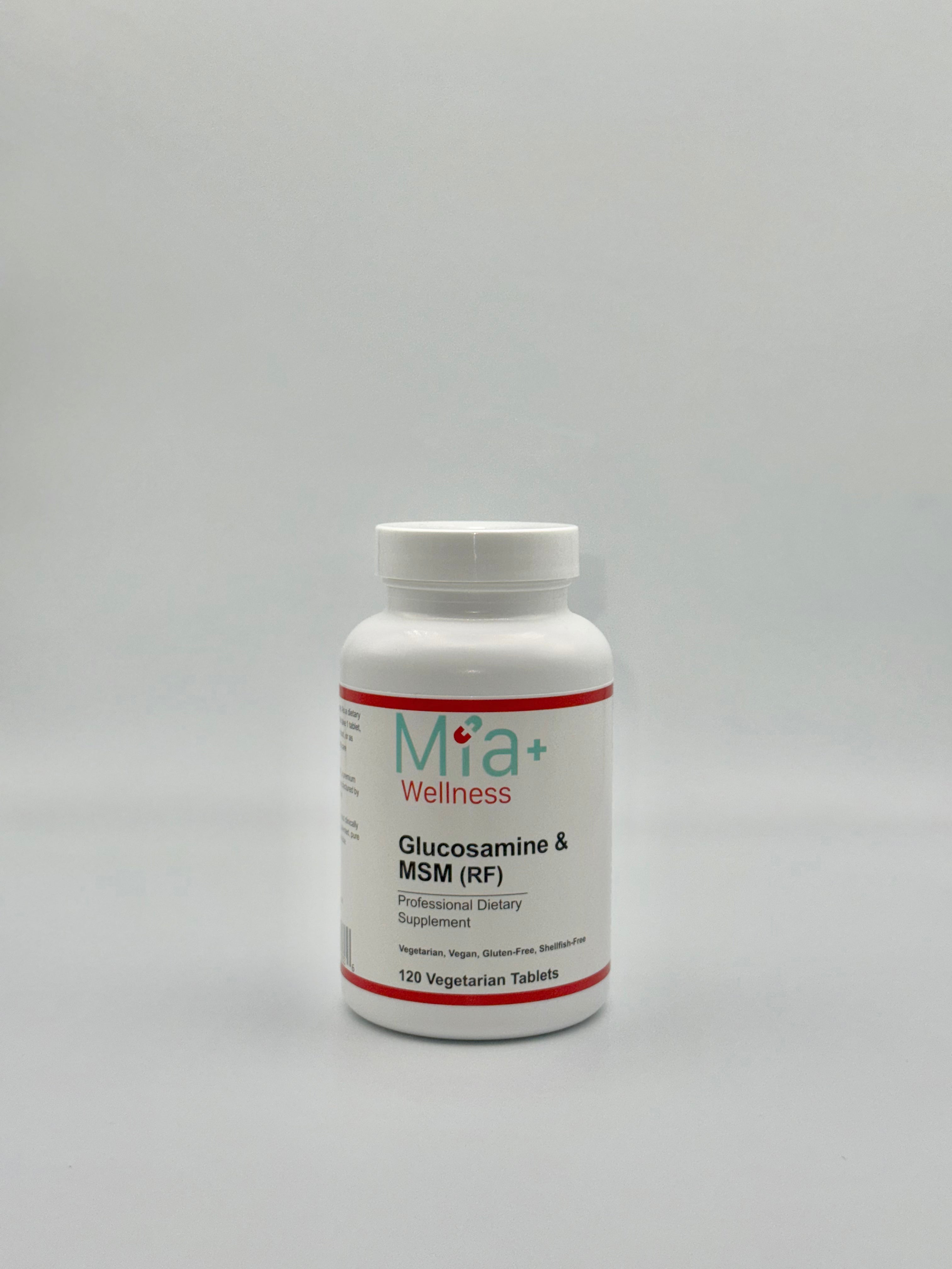 GLUCOSAMINE & MSM (RF) - Mia+Wellness (120 Vegetarian Tablets)