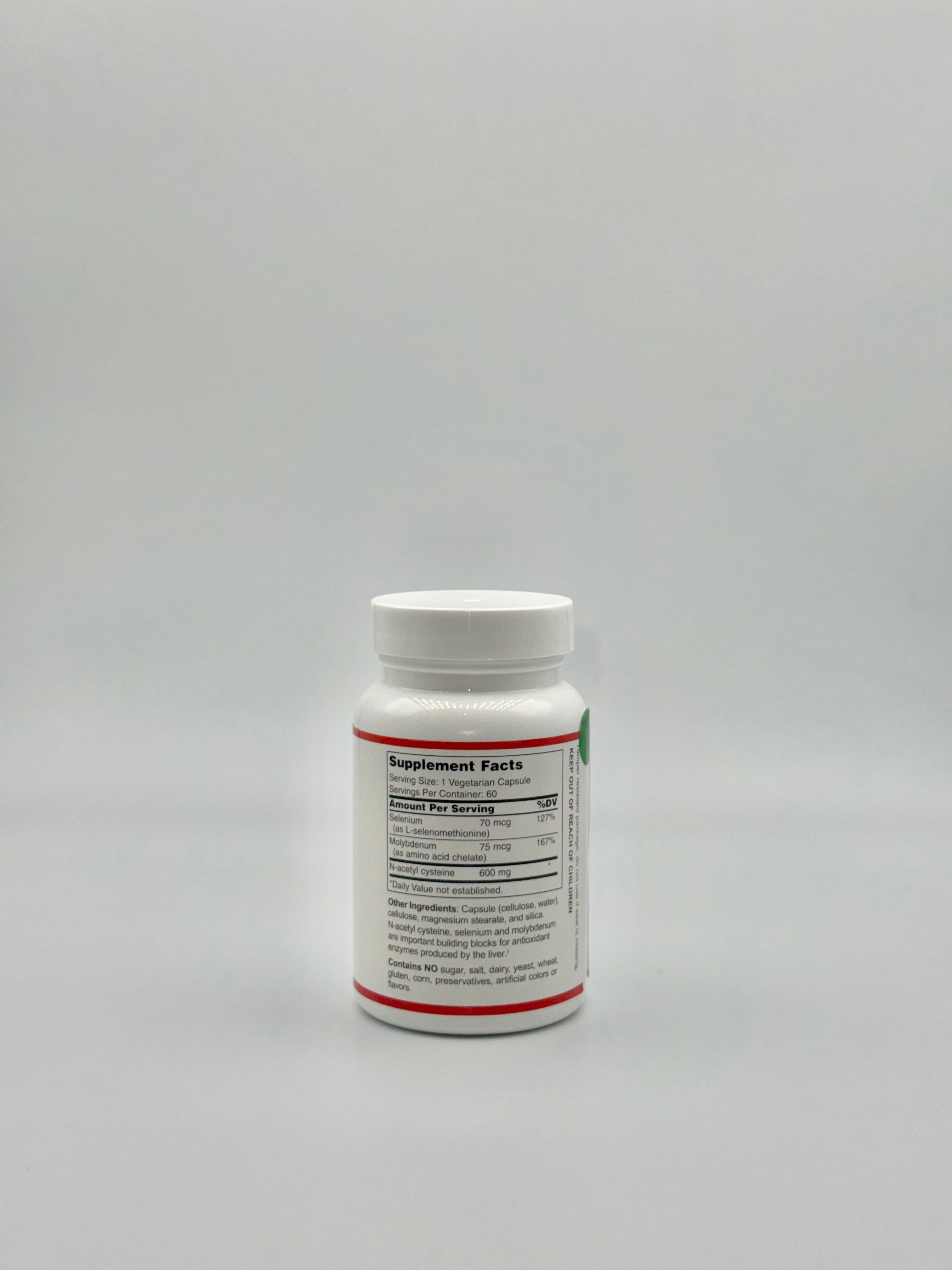 NAC 600mg - Mia+Wellness (60 Vegetarian Capsules)