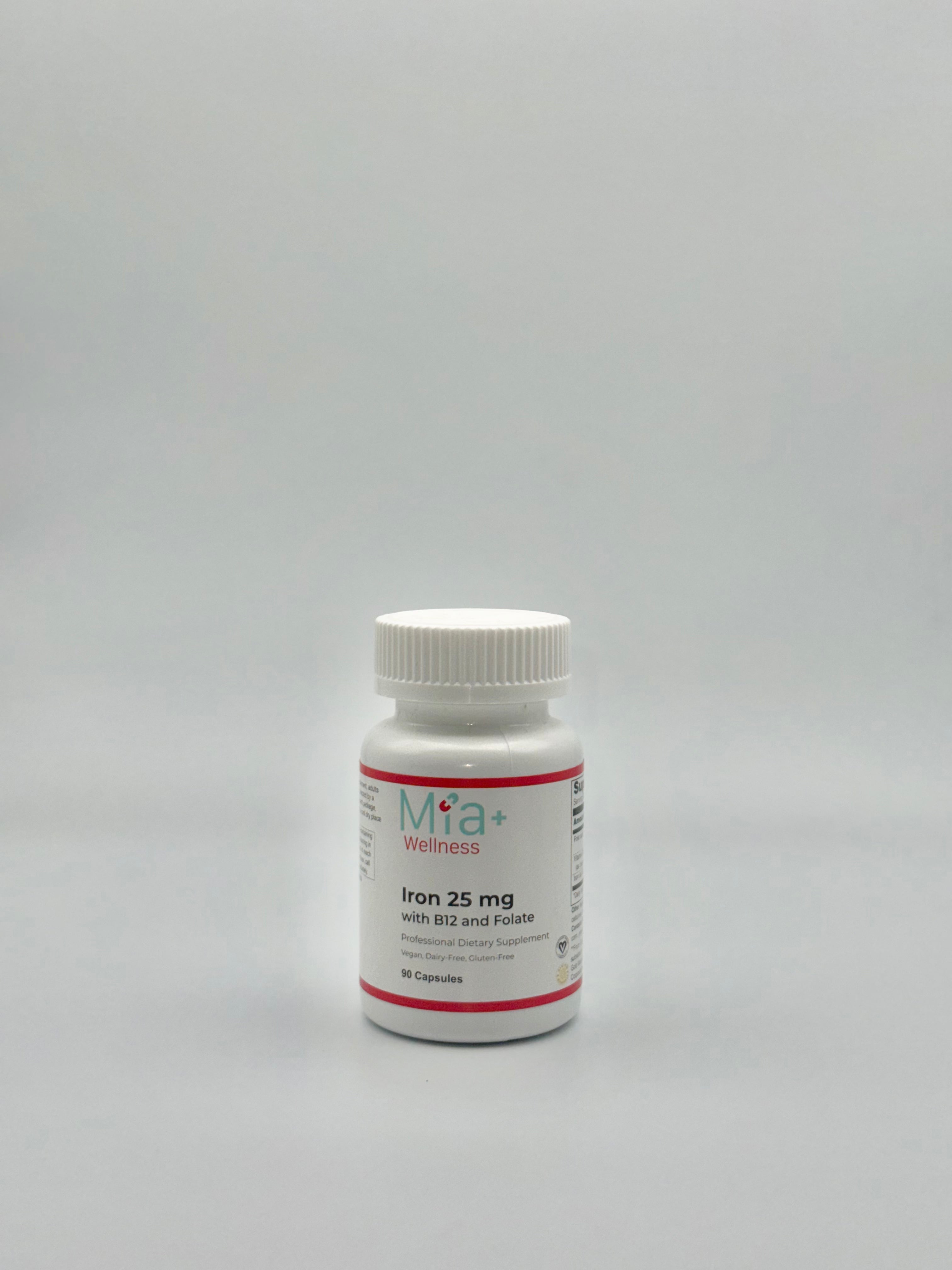 IRON 25mg - Mia+Wellness (90 Capsules)