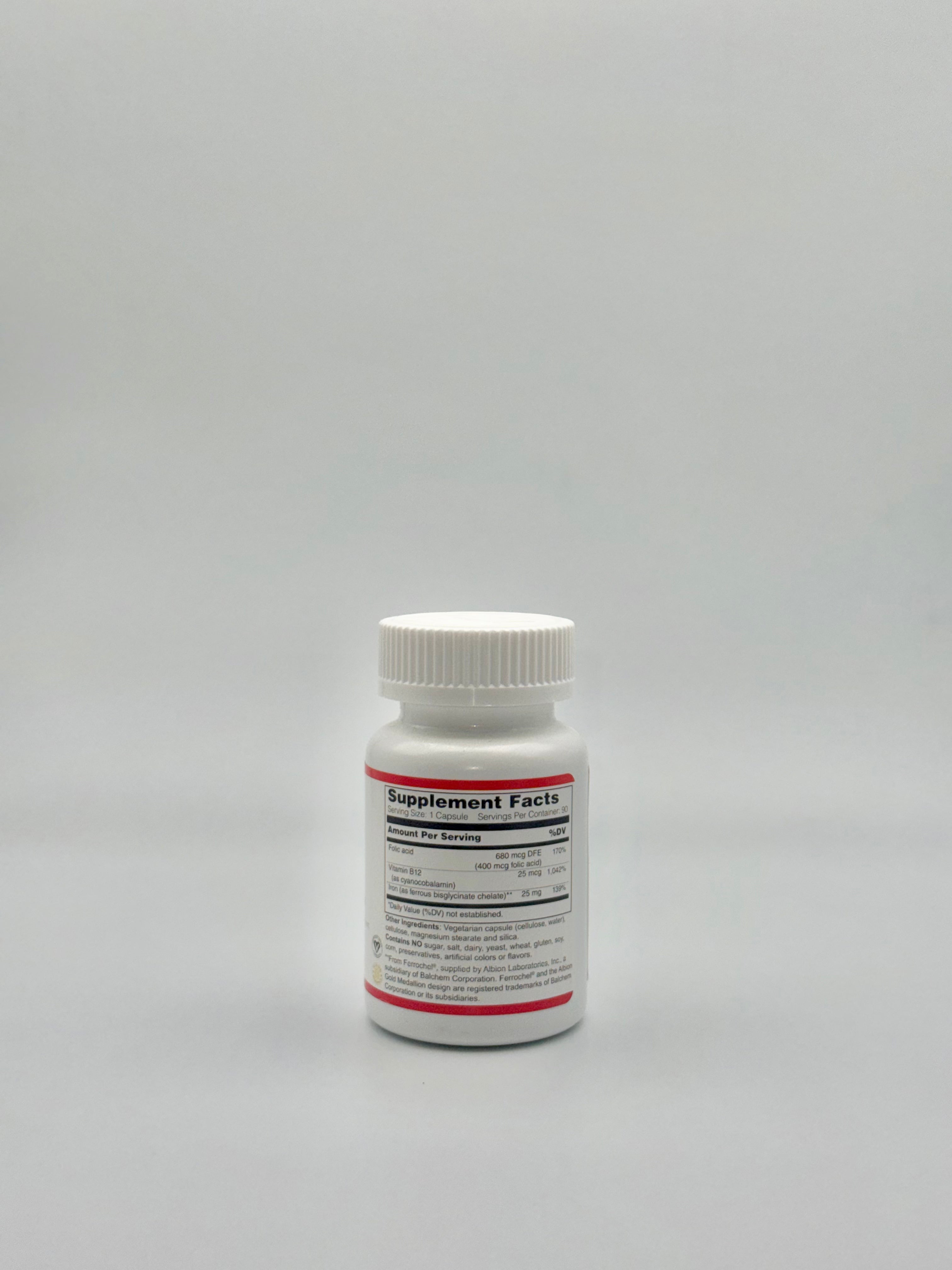 IRON 25mg - Mia+Wellness (90 Capsules)